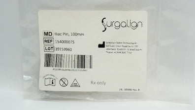 Surgalign 154000075 Iliac Pin 100mm